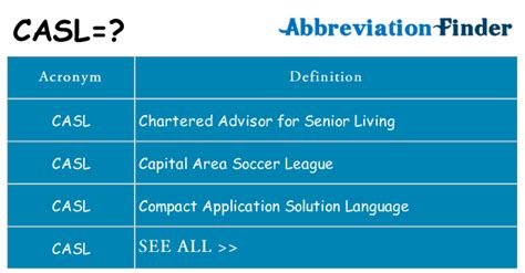what does casl stand for.